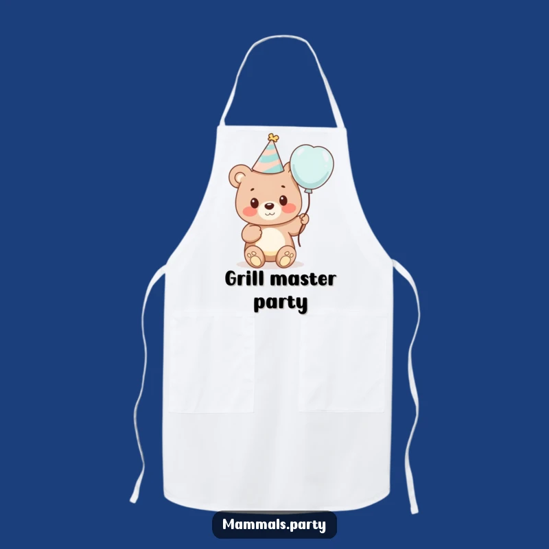 Funny Bear Baking Apron - Cute Cartoon Bear Chef Gift for Parties