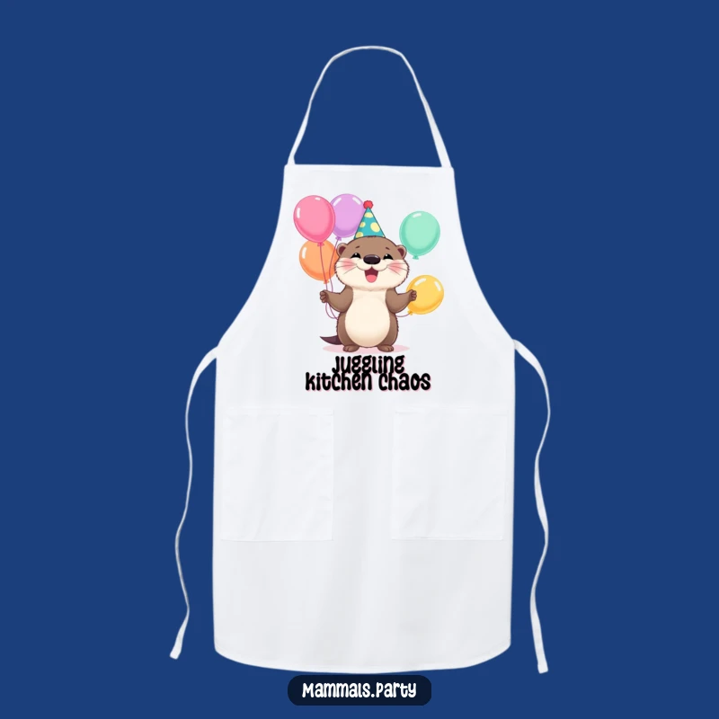 Funny Otter Party Apron: Cook or Bake with This Juggling Animal Chef Gear