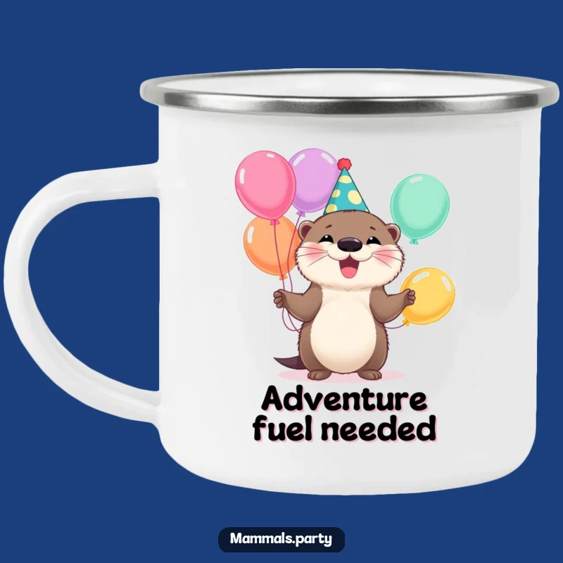 Funny Otter Party Camping Mug: Adventure with This Juggling Animal Camp Cup