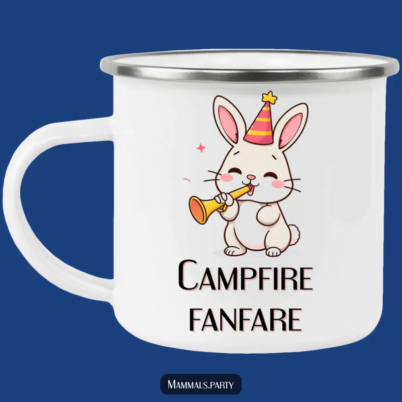 Adventure Ready Funny Bunny Camping Mug: Your Cheerful Trail Companion Gift