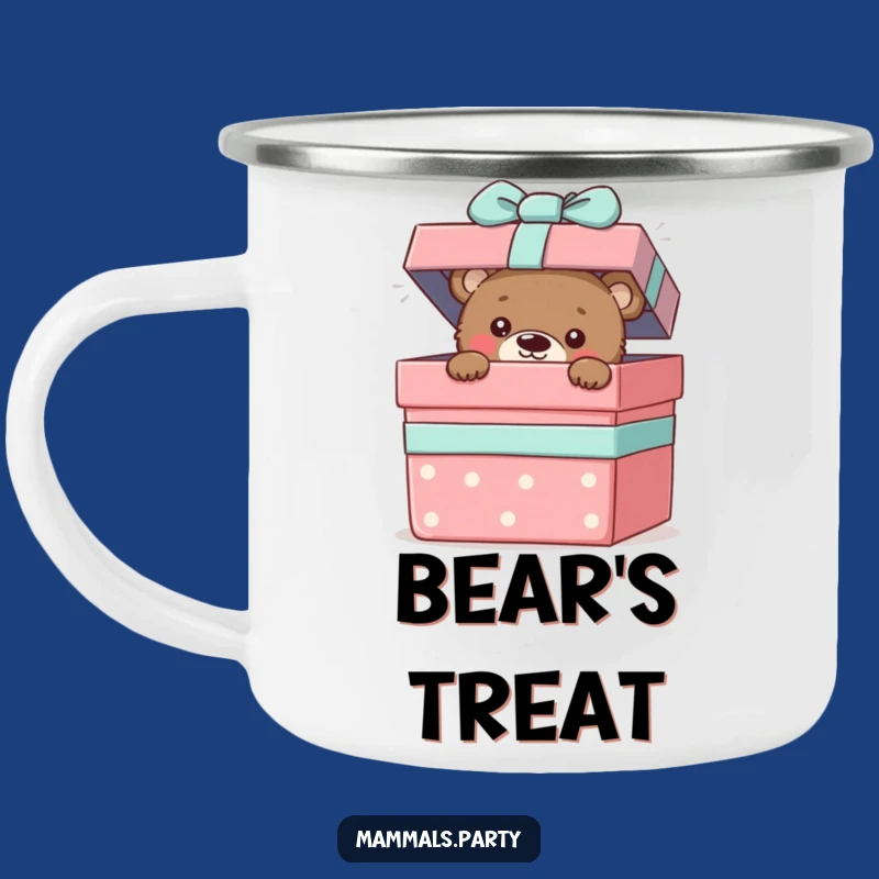 Funny Bear Cub Camp Surprise Mug - Durable & Humorous Outdoor Discovery