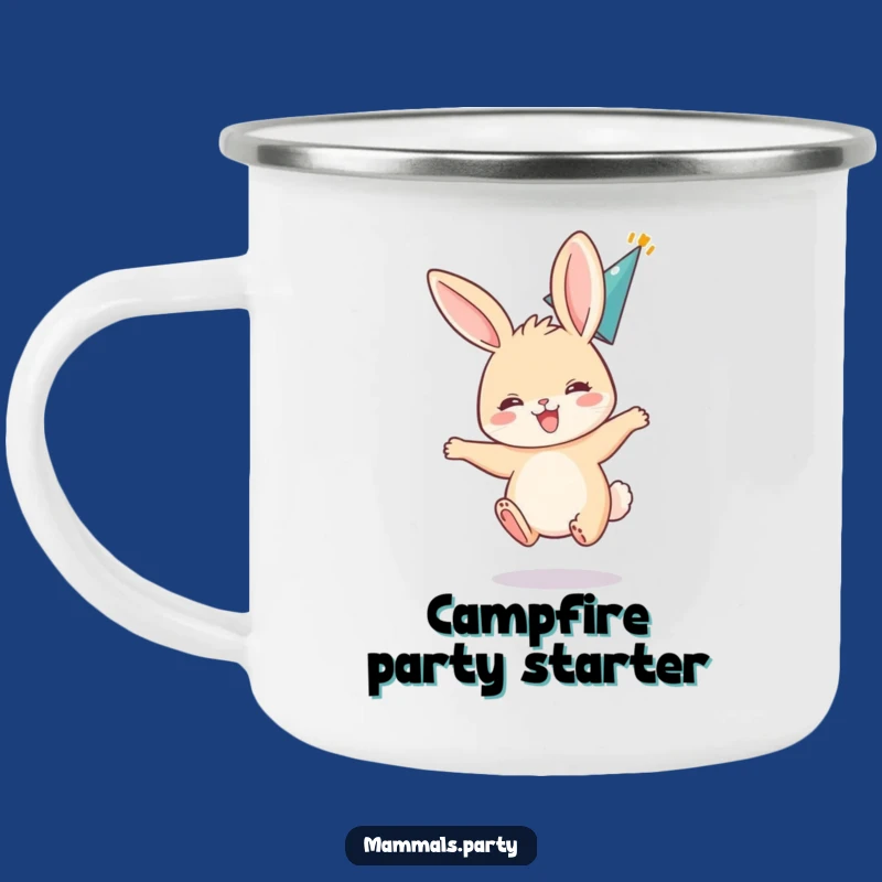 Funny Bunny Camping Mug: Party Hopper - Outdoor Celebration Gift