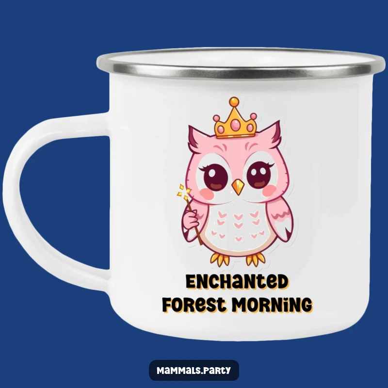 Funny Kawaii Owl Camping Mug: Enchanting Sips Around the Campfire