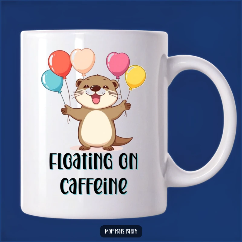 Funny Juggling Otter Balloon Mug: A Hilarious Gift for Playful Fun Lovers
