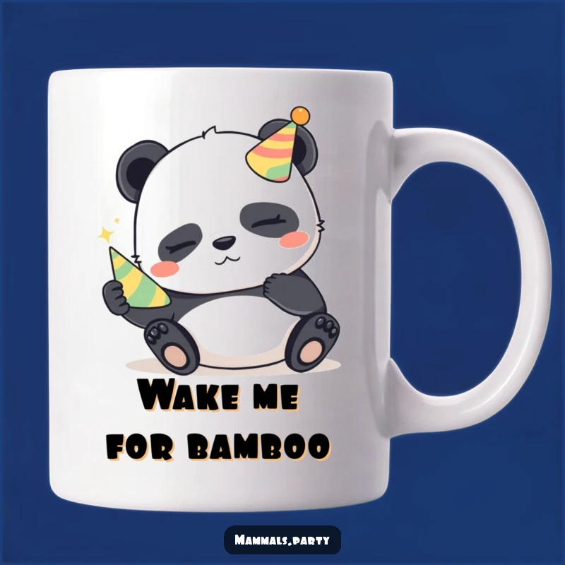 Funny Panda Party Mug: Mischievous Slumberer, Perfect Gift for Sleepy Fun