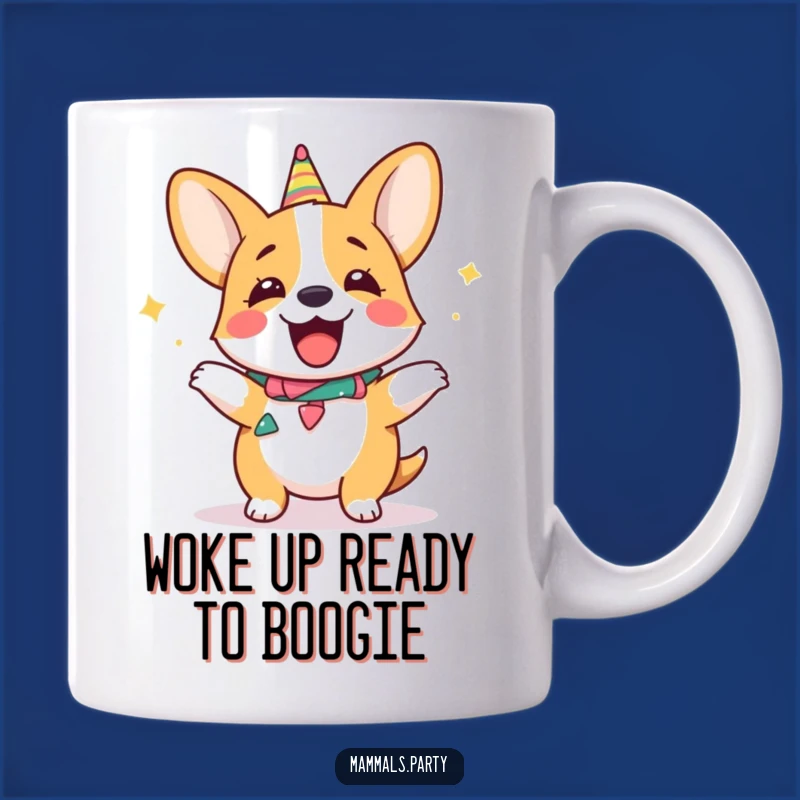 Funny Corgi Dance Mug, Hilarious Party Pup, Perfect Gift for Dog Lovers