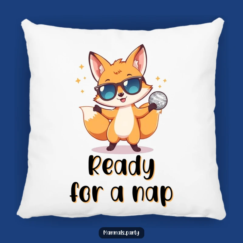 Funny Disco Fox Pillow: Comfy & Hilarious Dance Party Accent Pillow