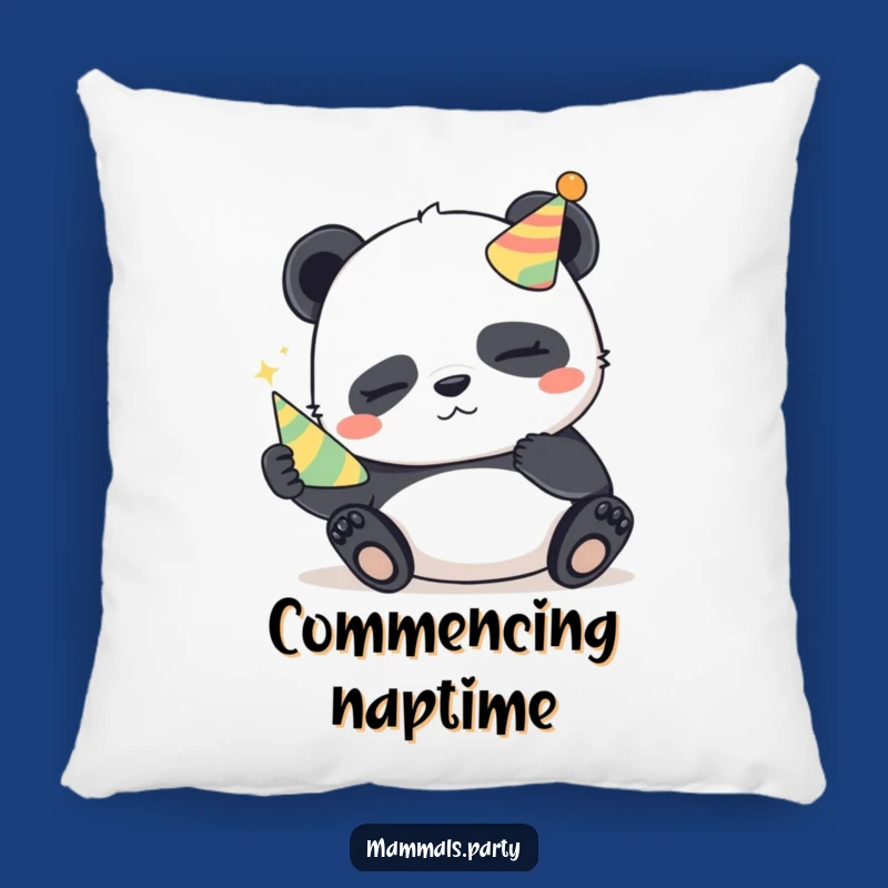 Funny Panda Party Pillow: Cuddle Up with Sleepy Mischief and Comfort