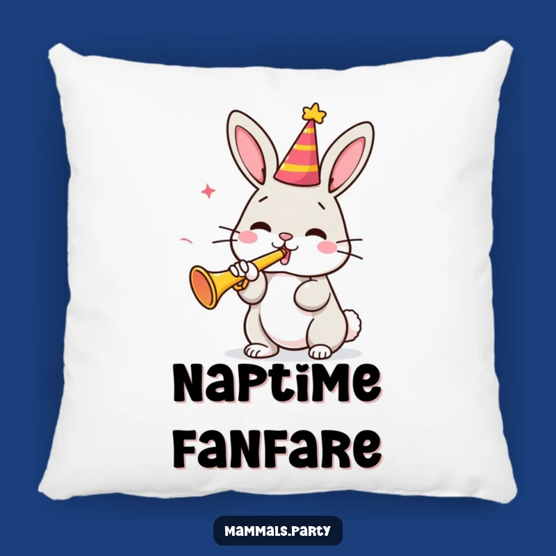 Cuddle Up with Fun: Funny Bunny Trumpet Pillow for Cozy, Cheerful Gifts