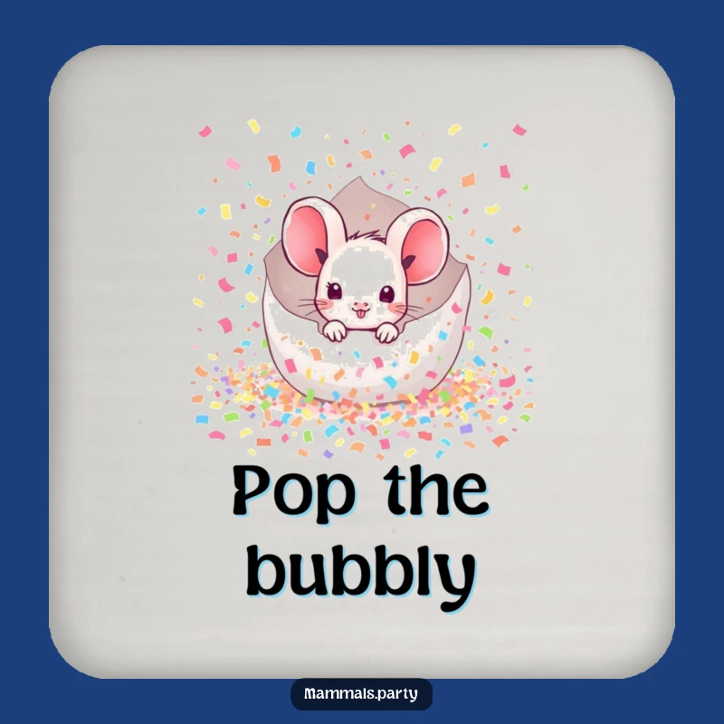 Funny Mouse Confetti Coasters: Add a Pop of Fun to Your Surfaces