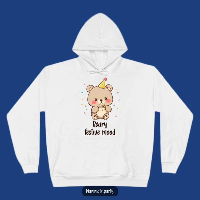 Cozy Funny Bear Hoodie: Warm & Festive Party Character for Ultimate Comfort