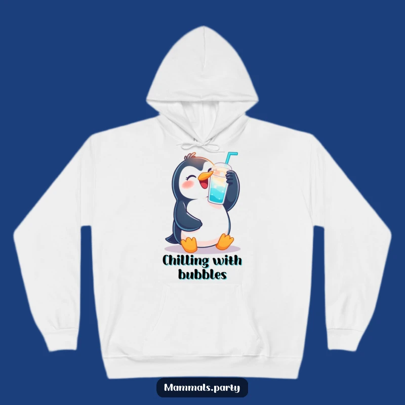 Funny Penguin Celebration Hoodie - Cozy & Humorous Gift for Party Animals