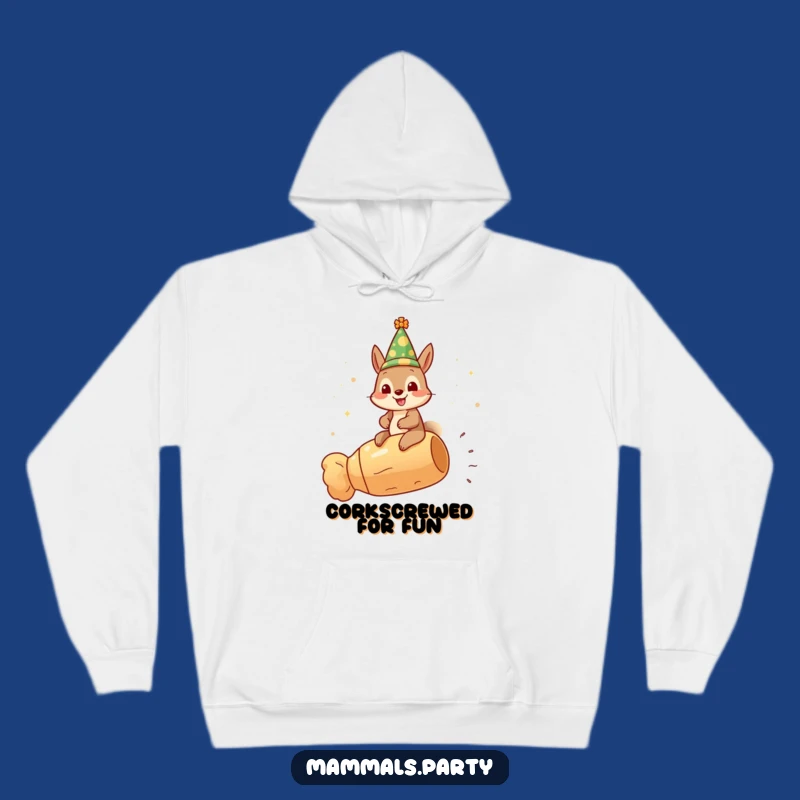 Funny Squirrel Celebration Hoodie, Cozy & Festive, Perfect Gift for Party Lovers