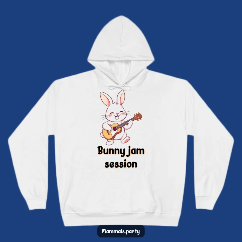 Funny Guitar Rabbit Hoodie: Cozy Beats & Hilarious Vibes for Music Lovers