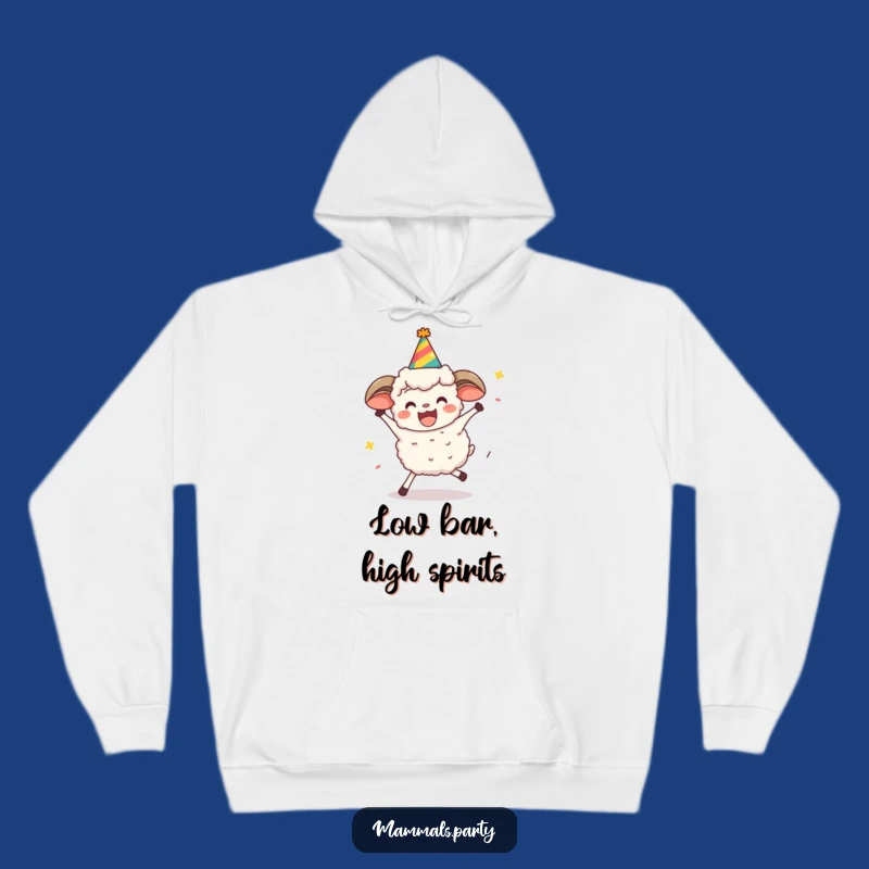 Funny Sheep Limbo Hoodie: Cozy and Hilarious Party Animal Gear