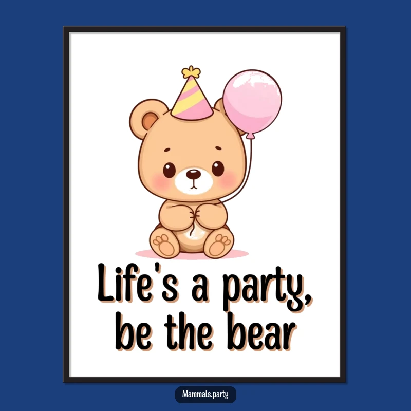 Cute Bear Cub Party Art: Free Printable Downloadable Decor for Smiles!