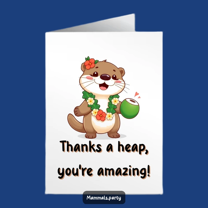 Thanks a Bunch! Free Printable Card from Your Juggling Otter Pal.