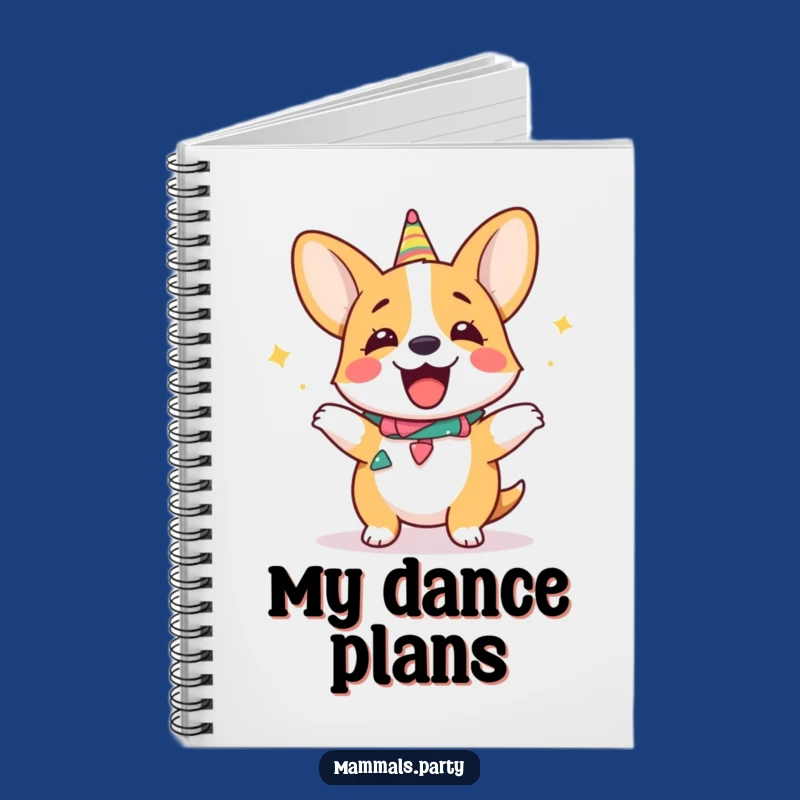 Funny Corgi Dance Notebook, Hilarious Journal, Perfect for Party Plans
