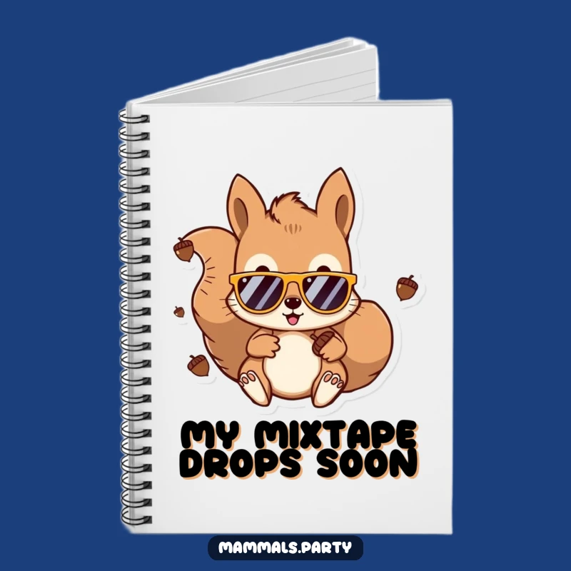 Funny Kawaii Squirrel DJ Notebook: Acorn Beats Ideas, Hilarious Journal Gift