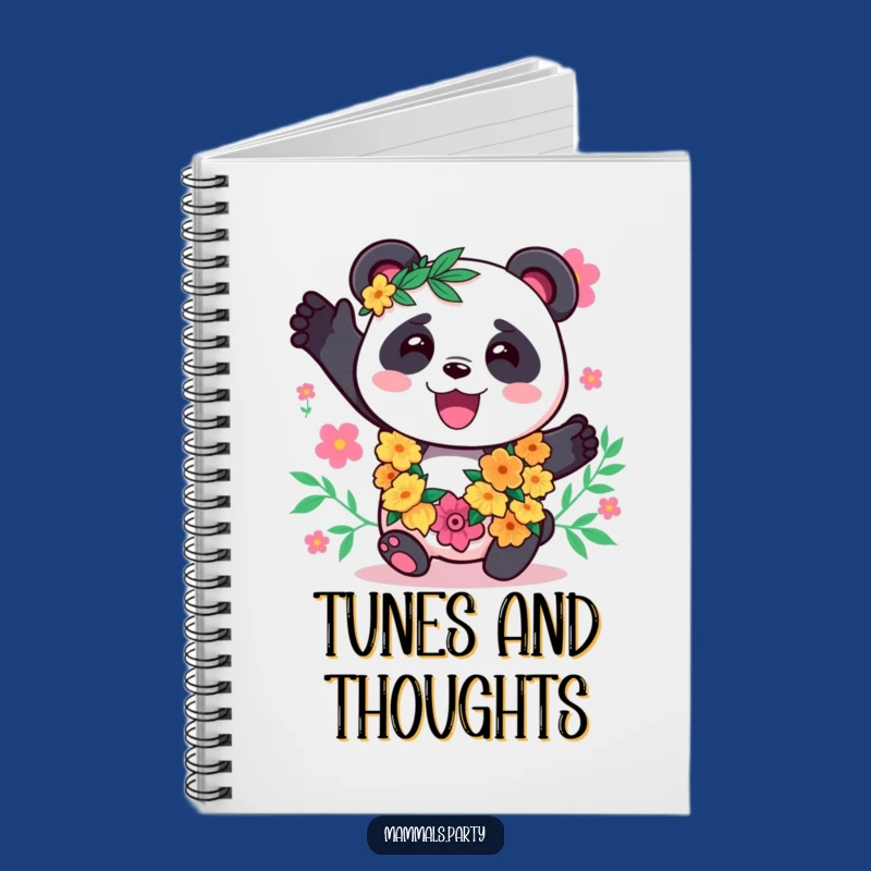 Funny Panda Lei Notebook: Jot Down Ideas with Kawaii Island Vibes