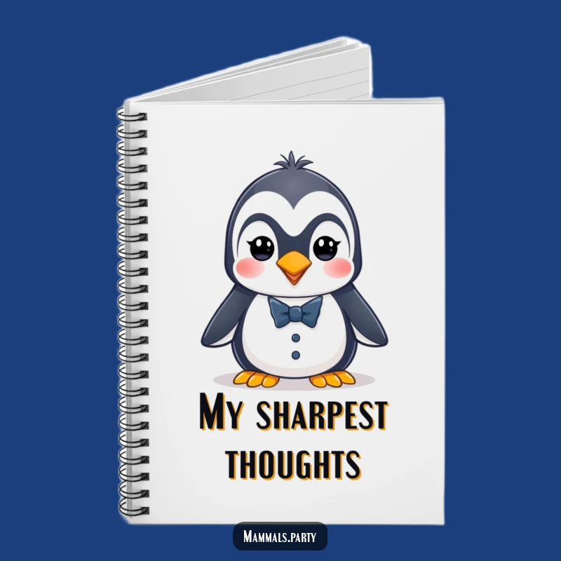Funny Penguin Tuxedo Notebook: Energetic Dapper for Jotting Notes