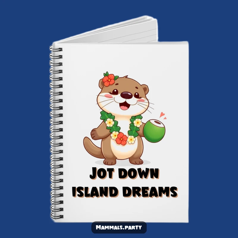 Funny Otter Luau Notebook: Playful Otter Juggling for Hilarious Notes