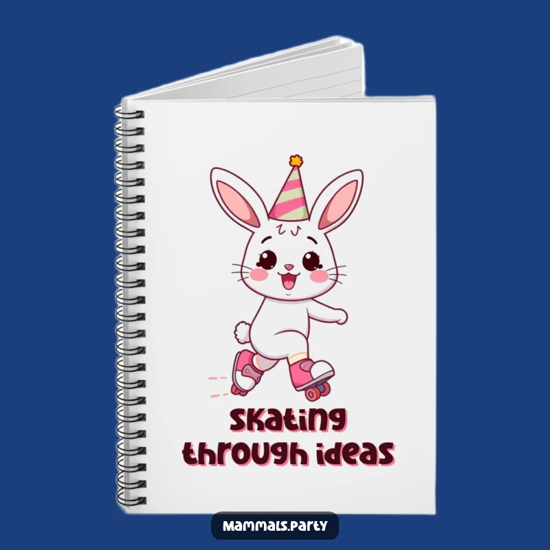 Funny Bunny Roller Skating Notebook: Hilarious Journal for Party Ideas