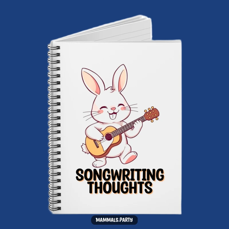 Funny Guitar Rabbit Notebook: Compose Your Thoughts with This Hilarious Cover