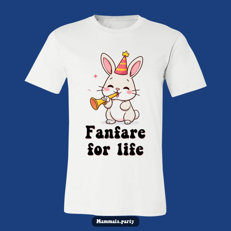Funny Bunny Birthday Bash T-Shirt: Hilarious Party Animal Tee for Fun Gifts