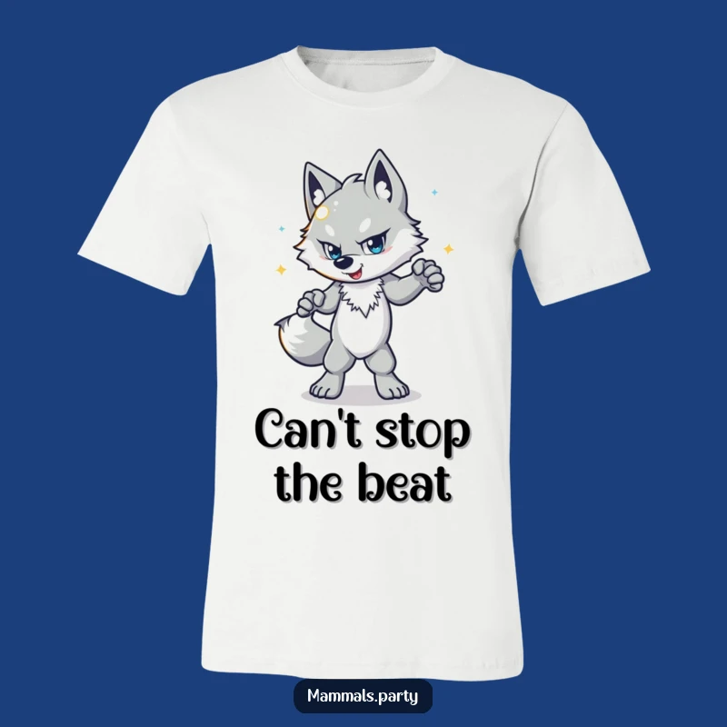 Funny Wolf Disco T-Shirt: Determined Dancer for a Hilarious Look