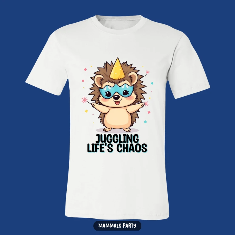 Funny Hedgehog Party T-Shirt, Festive & Hilarious, Perfect Gift for Celebrators