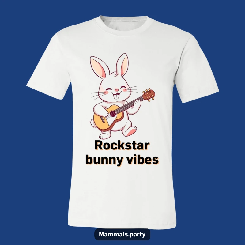 Funny Guitar Rabbit T-Shirt: Wear Your Music with Hilarious Style