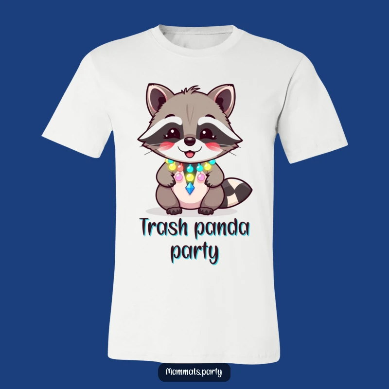 Funny Raccoon Party T-Shirt: Giggling Rager for Hilarious Style