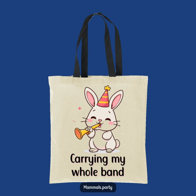 Funny Bunny Party Tote Bag: Carry Your Fun with this Whimsical Gift