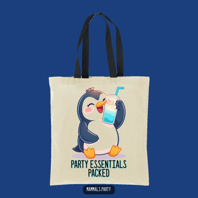 Funny Penguin Party Tote Bag - Carry Your Celebration & Humor Anywhere