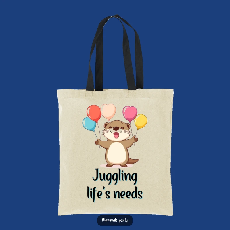 Funny Otter Balloon Tote Bag: A Humorous Accessory for Fun Essentials