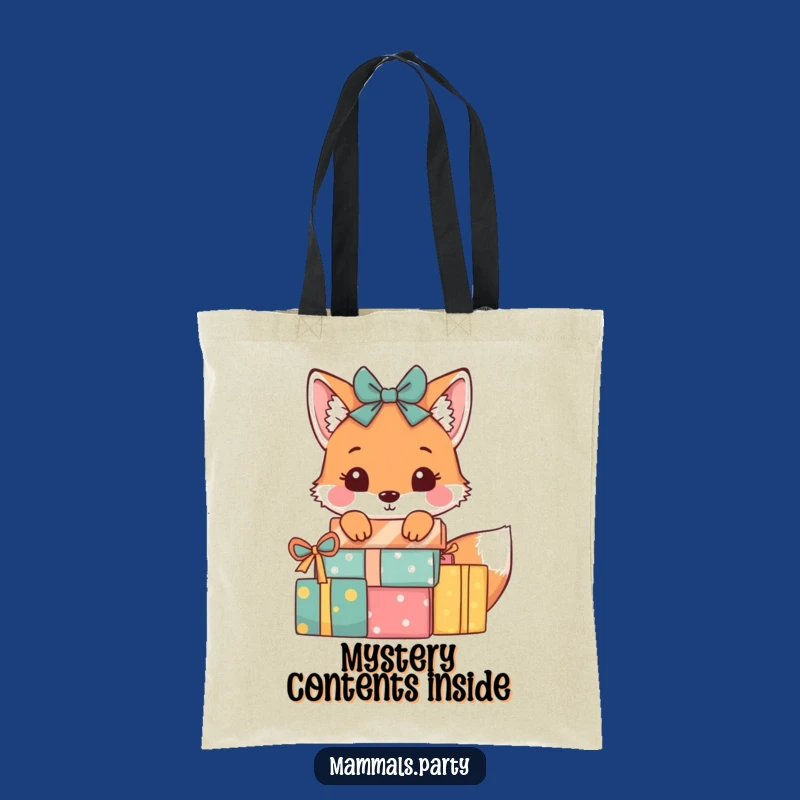 Funny Fox Present Tote Bag: Carry Your Treasures with Playful Style